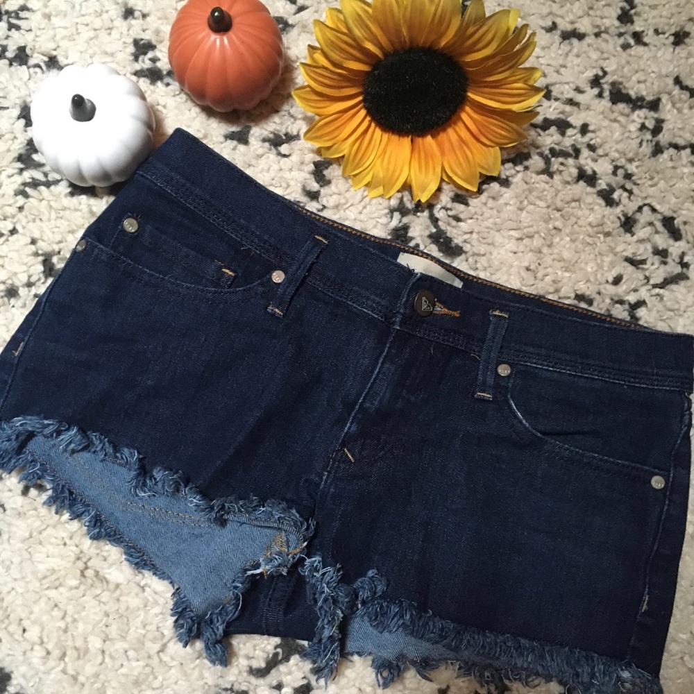 Roxy Frayed Denim Shorts